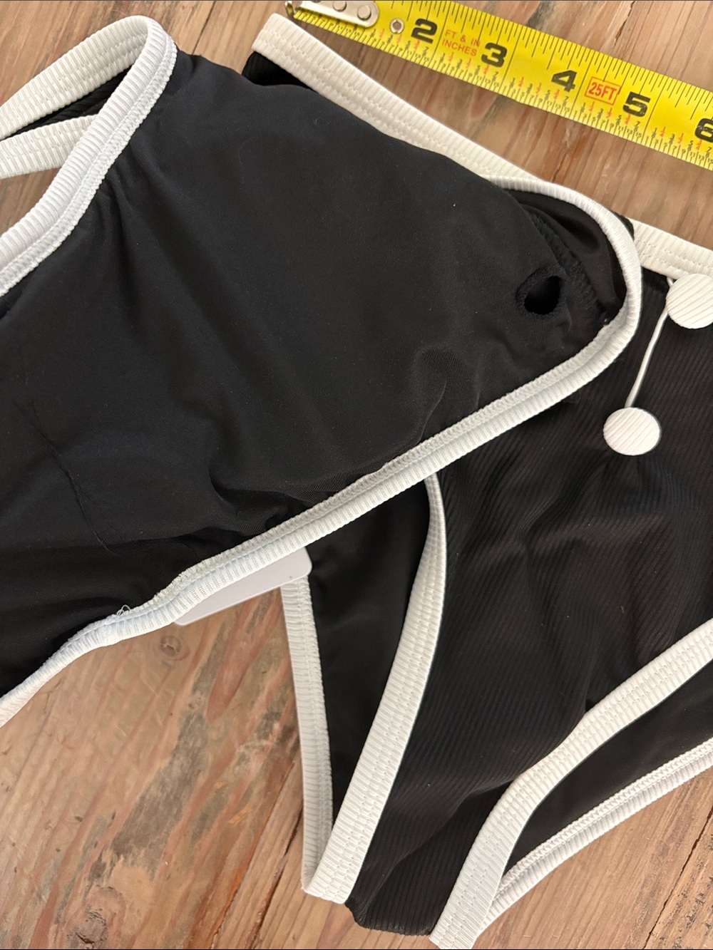 Commense Black Bikini Set with White Trim - Picture 6 of 6